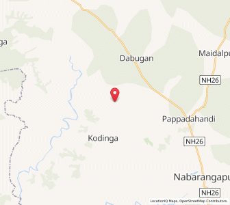 Map of Dongara, Chhattisgarh