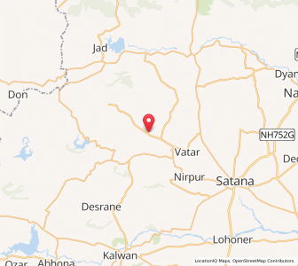 Map of Dongaraj, Maharashtra