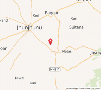 Map of Dorasar, Rajasthan