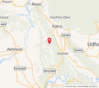 Map of Dororen Ban, Kashmir