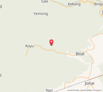 Map of Dosing, Arunachal Pradesh