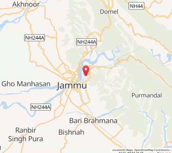 Map of Dowaran, Kashmir