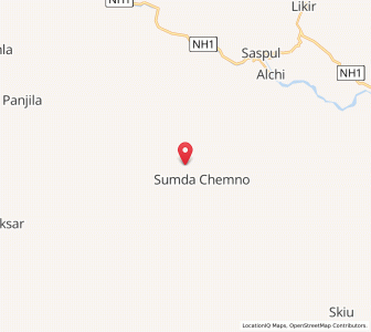 Map of Drogulika, Kashmir