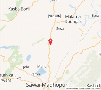 Map of Dubi, Rajasthan