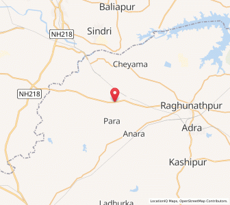 Map of Dubra, West Bengal