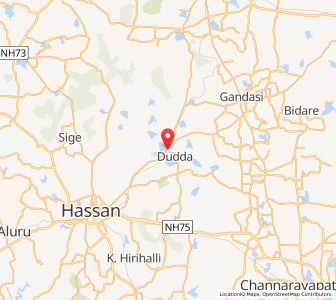 Map of Dudda, Karnataka