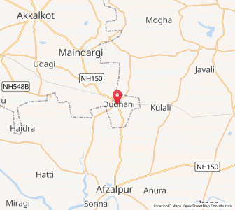 Map of Dudhani, Maharashtra