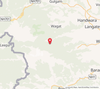 Map of Dudhban, Kashmir
