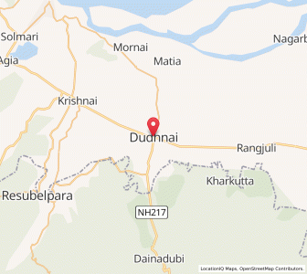 Map of Dudhnai, Assam
