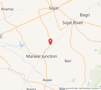 Map of Dudod, Rajasthan