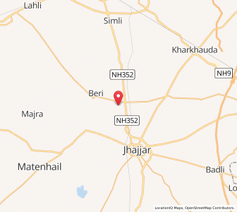 Map of Dujana, Haryana