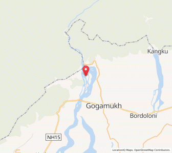 Map of Dulangmukh, Assam