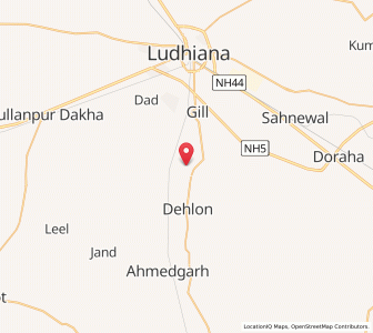Map of Dule, Punjab