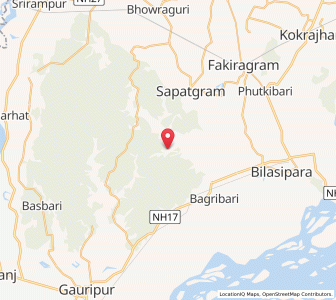 Map of Duligaon, Assam