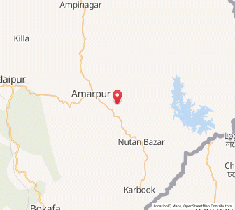 Map of Dulumabari, Tripura