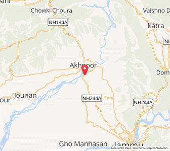 Map of Dumi, Kashmir
