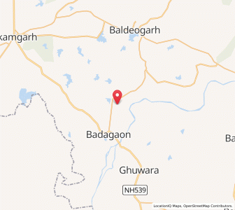 Map of Dundathora, Madhya Pradesh