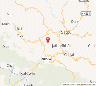 Map of Dundek, Uttarakhand