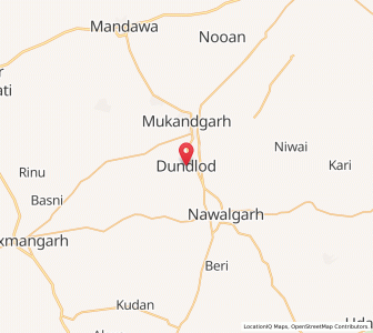 Map of Dundlod, Rajasthan
