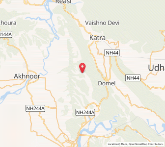 Map of Dung, Kashmir