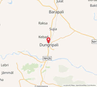 Map of Dunguripali, Odisha