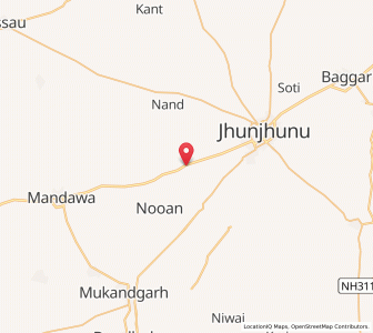 Map of Durani, Rajasthan