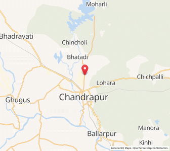 Map of Durgāpur, Maharashtra