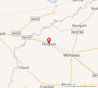 Map of Durgauti, Bihar