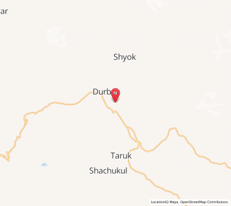 Map of Durgu, Kashmir