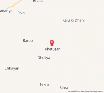 Map of Durjni, Rajasthan