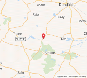 Map of Dusana, Maharashtra