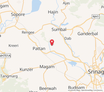 Map of Dusilparichrakh, Kashmir