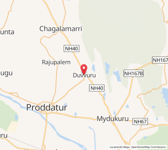 Map of Duvvuru, Andhra Pradesh