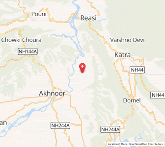Map of Duwal Upla, Kashmir
