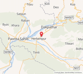 Map of Edanbagh, Uttarakhand