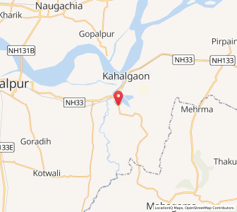 Map of Ekchari, Bihar