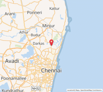 Map of Elandacheri, Tamil Nadu