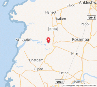 Map of Elao, Gujarat