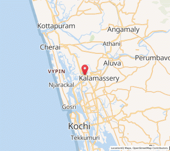 Map of Elur, Kerala