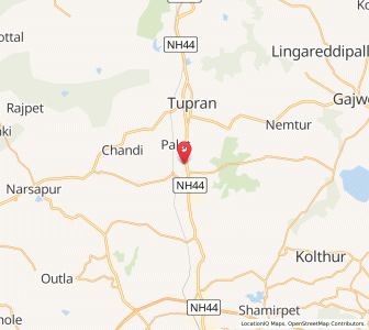 Map of Ennelli, Andhra Pradesh