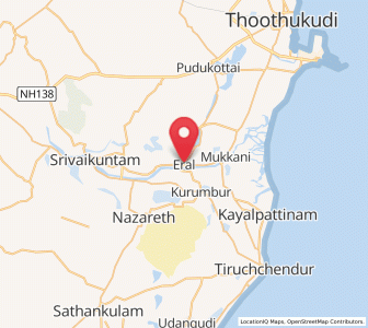 Map of Eral, Tamil Nadu