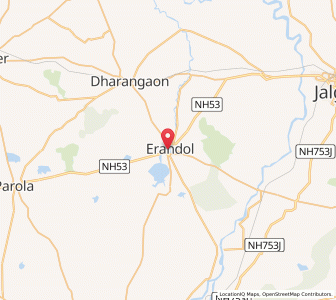 Map of Erandol, Maharashtra