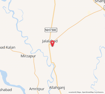 Map of Etmadpur, Uttar Pradesh