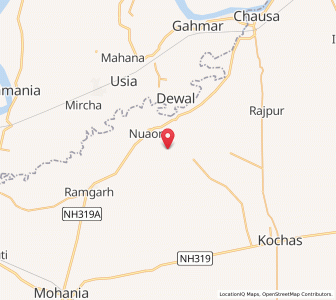 Map of Ewati, Bihar