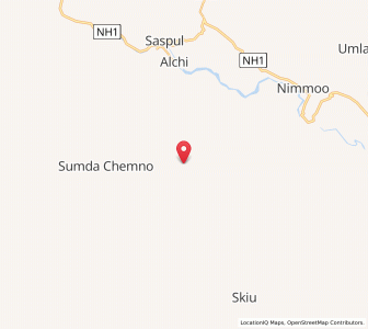 Map of Ezas, Kashmir