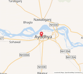 Map of Faizabad, Uttar Pradesh