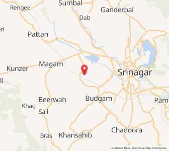 Map of Farashgund, Kashmir