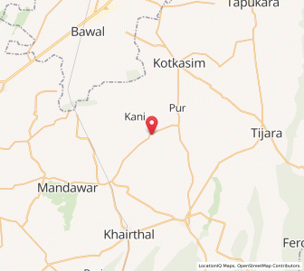 Map of Fatehabad Ahir, Rajasthan