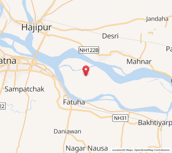 Map of Fatehpur Shahbaz, Bihar