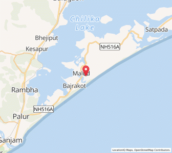 Map of Fatepur, Odisha